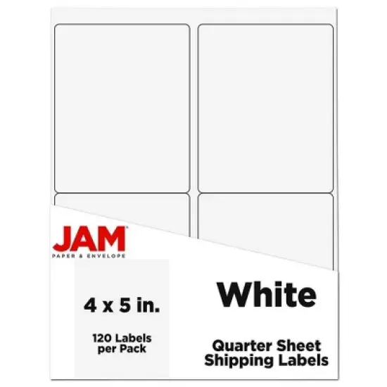 JAM Paper Shipping Labels 4" x 5" 120ct image {7}