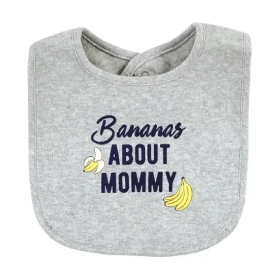Hudson Baby Infant Boy Cotton Bibs, Bananas, One Size image {6}