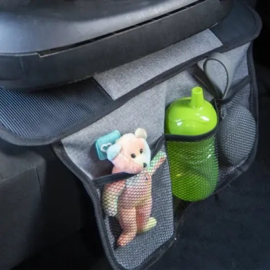 Joybi Black and Gray Child Seat Protection Mat, Protective Cover for Car Seats image {7}