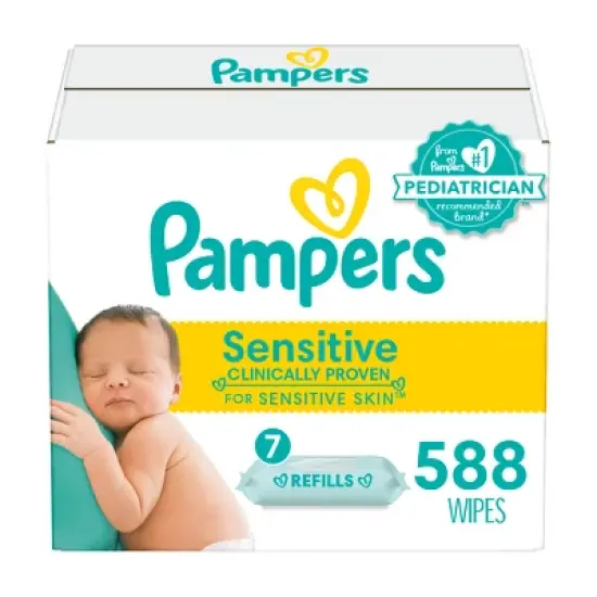 Pampers Sensitive Baby Wipes (Select Count) image {15}