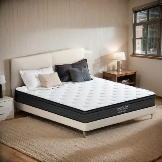 CSBDHOME 12 Inch Hybrid Mattress with Individual Pocket Spring Bed Mattress, CertiPUR-US & Fiberglass Free image {6}