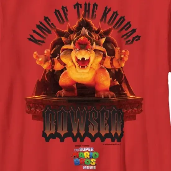 Boy's The Super Mario Bros. Movie Bowser King of the Koopas T-Shirt image {1}