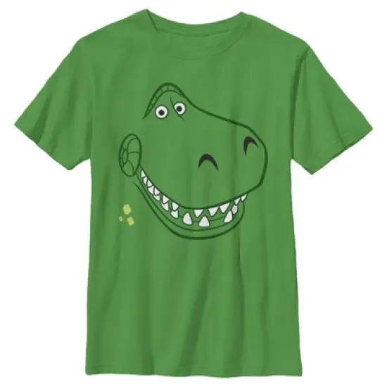 Boy's Toy Story Grinning Rex Face T-Shirt image {2}