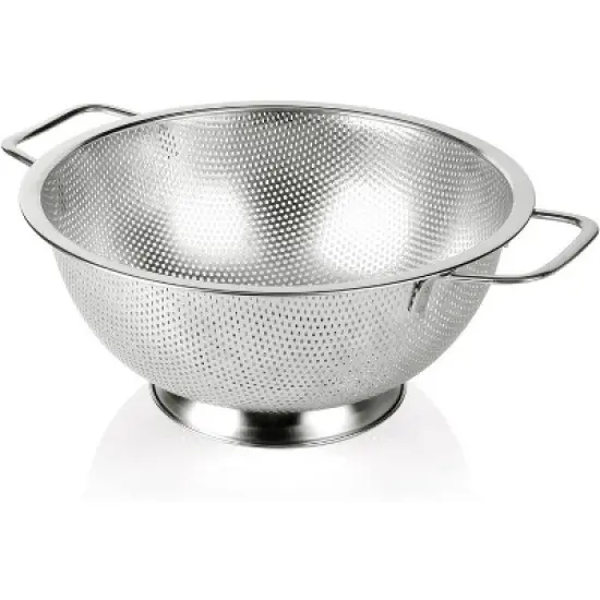 Colander Stainless Steel 3-Quart, Strainer for Kitchen Food, Dishwasher Safe image {6}