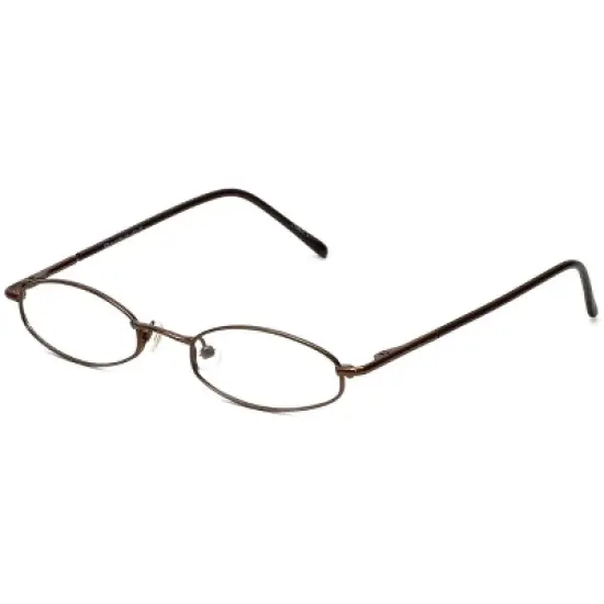 Flex Plus by Vivid FP-10 Designer Blue Light FIlter Reading Glasses in Shiny Brown 46mm +2.50 | Ladies | Oval Shape | Small Fit image {5}