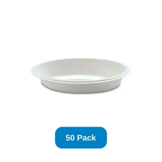 Responsible Products 20 oz Oval Bowl Sugarcane Fiber Burrito Bowl - Pack of 50 image {3}
