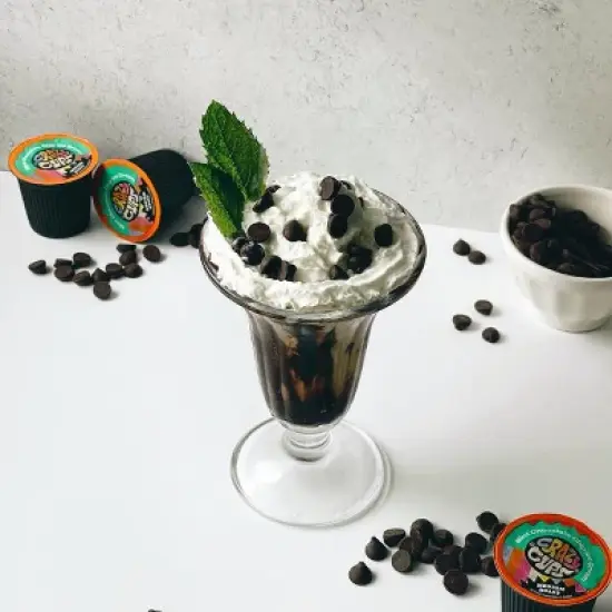 Decaf Mint Chocolate Chip Ice Cream Flavored Coffee Pods image {2}
