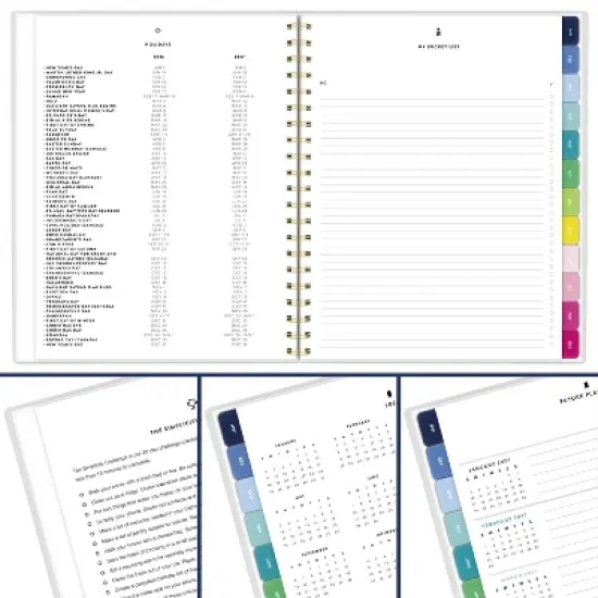 AT-A-GLANCE Emily Ley 2025-2026 Weekly/Monthly 11"x9.375" Large Create-Your-Own Navy Blue image {4}