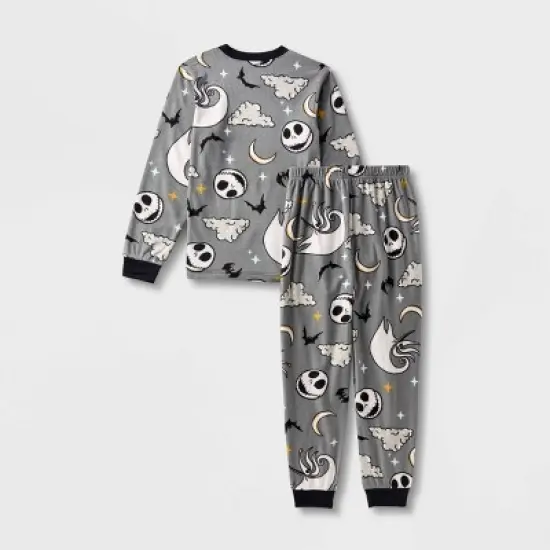 Kids' The Nightmare Before Christmas Jack Skellington 2pc Pajama Set - Gray image {1}