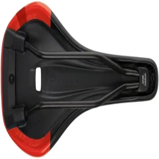 Ergon SM Pro Saddle - Risky Red Rail Material: Titanium Men's Size: S/M image {4}