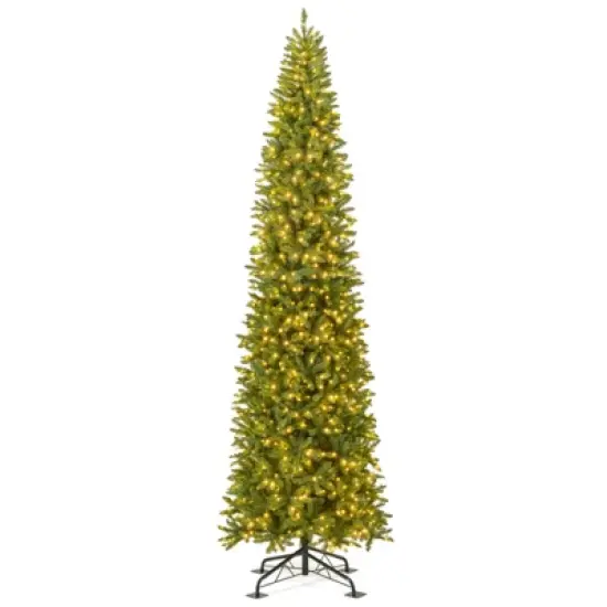 Costway 12 FT Pre-Lit Artificial Christmas Tree with 2840 Branch Tips & 1000 LED Lights image {1}
