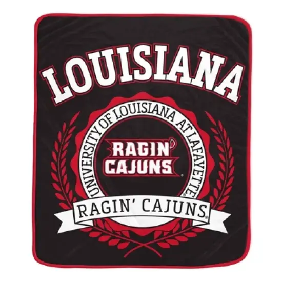 NCAA Louisiana Ragin' Cajuns Crest Ultra Soft Blanket image {2}