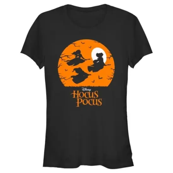 Junior's Hocus Pocus Witch Silhouette T-Shirt image {3}