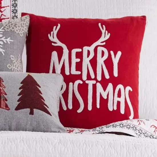 Rudolph Holiday Decorative Pillow Red - Levtex Home image {2}