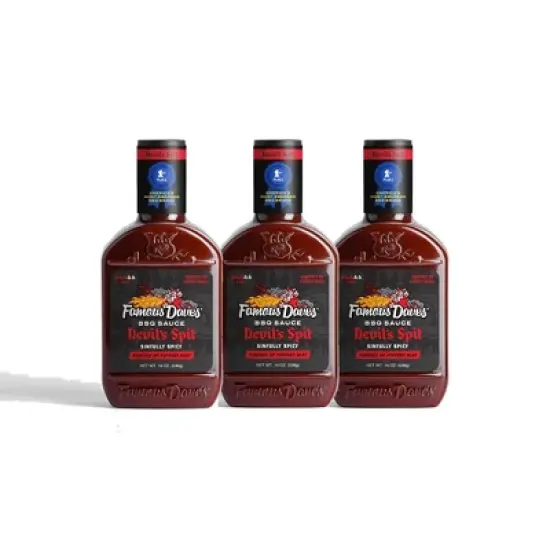 Famous Dave's Devil's Spit Sinfully Spicy BBQ Sauce, 19oz (Pack of 3) image {4}