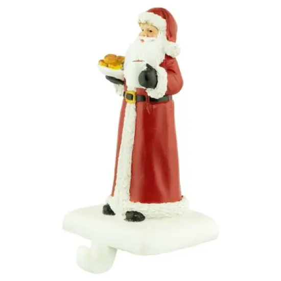 Northlight 7" Santa with Cookies and Hot Cocoa Christmas Stocking Holder image {2}