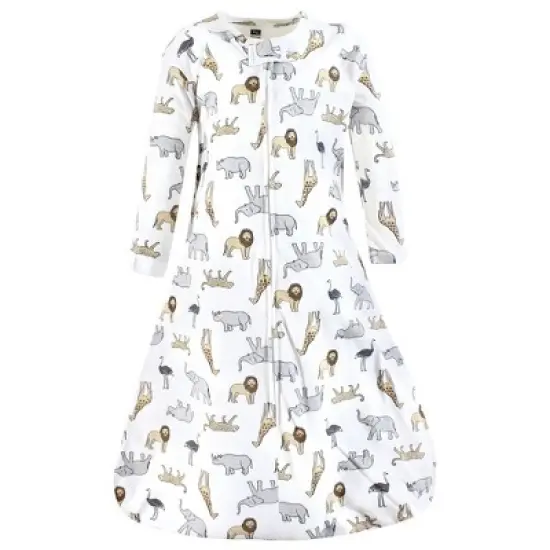 Hudson Baby Long Sleeve Cotton Jersey Sleeping Bag, Sack, Blanket, Modern Safari image {2}