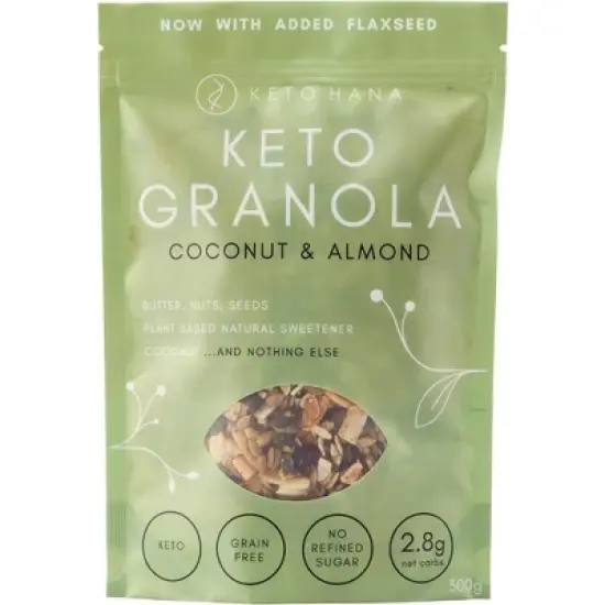 Keto Hana Granola, Coconut & Almond - 11 Ounce image {5}