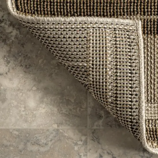 nuLOOM Shana Neutral Striped Indoor/Outdoor Patio Area Rug image {6}