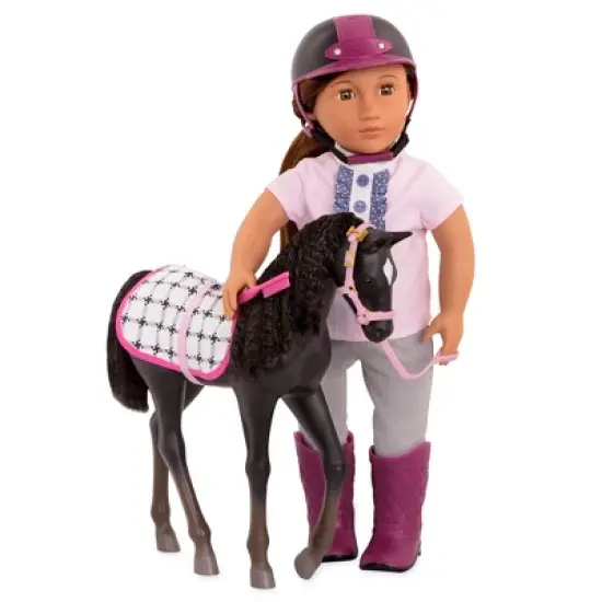 Our Generation Black Velvet Foal Horse Accessory Set for 18" Dolls image {2}