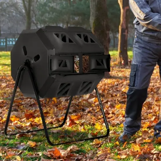 BestMassage Compost Bin 43 Gallion Outdoor Compost Tumbler for Garden Patio image {1}