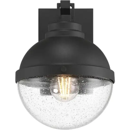 Possini Euro Design Possini Euro Sargasso 11" Black Marine Outdoor Wall Light Set of 2 image {4}