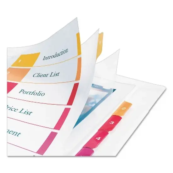 Avery Ready Index Customizable Table of Contents Asst Dividers 10-Tab 11 x 9 1/2 11165 image {5}