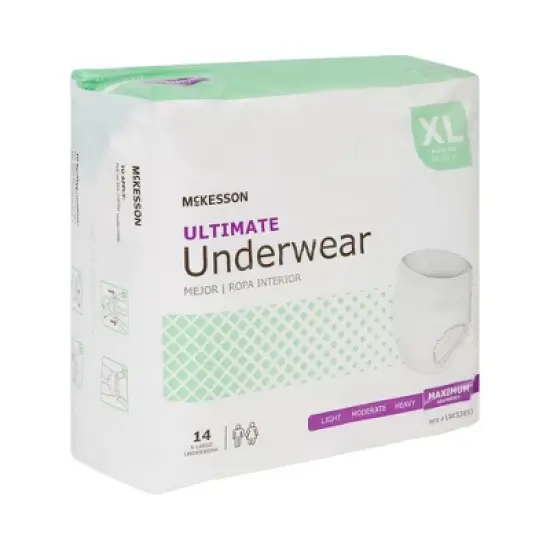 McKesson Ultimate Incontinence Underwear, Maximum Absorbency, Unisex, XL image {2}