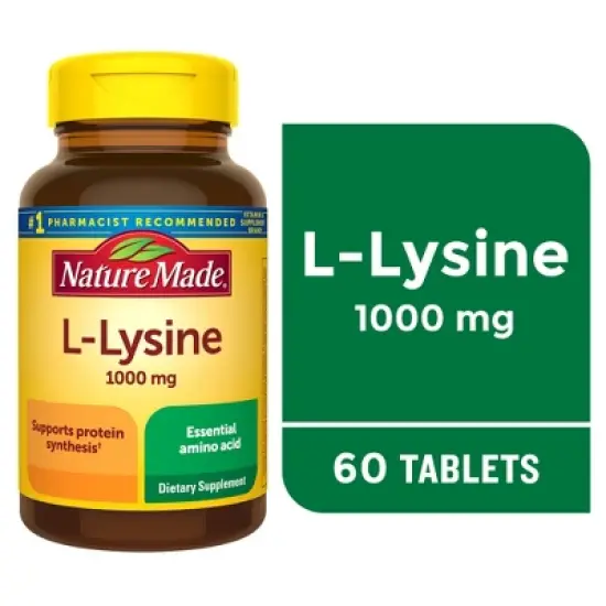 Nature Made Extra Strength L - Lysine 1000 mg Tablets - 60ct image {7}