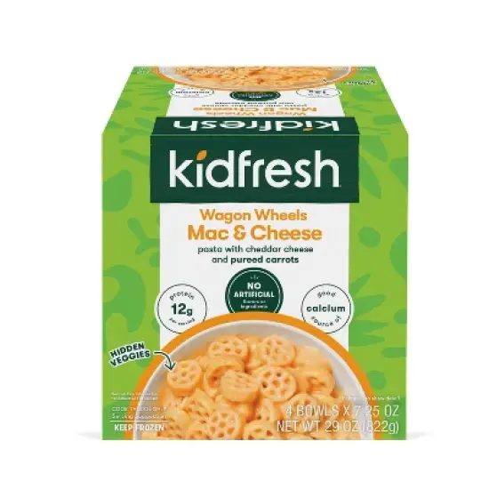 KidFresh Frozen Wagon Wheels Mac & Cheese Value Pack - 29oz image {1}