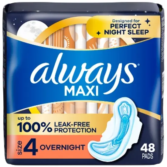Always Maxi Overnight Pads - Size 4 image {13}