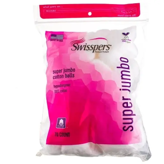 Swisspers - Super Jumbo 100% Cotton Balls - 70 Ct image {2}