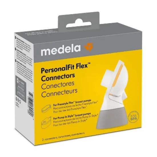 Medela PersonalFit Flex Connectors for Freestyle Flex, Pump In Style MaxFlow and Swing Maxi - 2ct image {2}