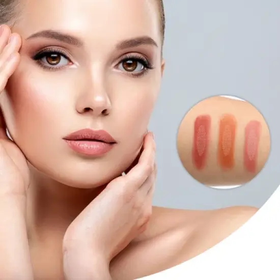 Unique Bargains Double Eyelid Tape with Fork Tweezers Beige 960 Pcs 1 Set image {2}