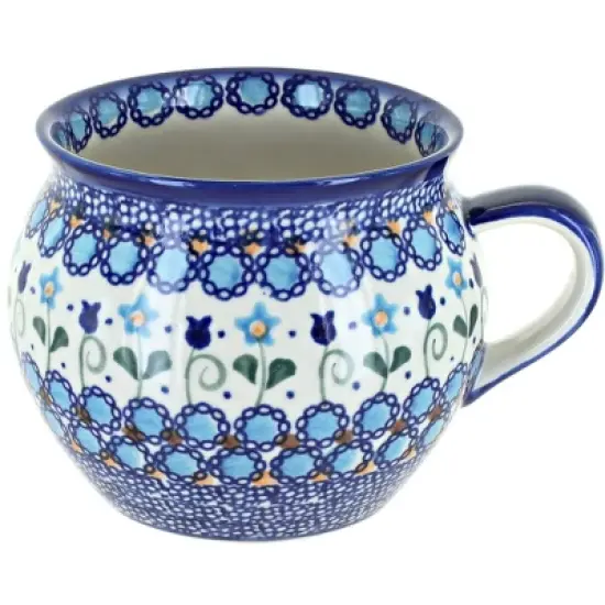 Blue Rose Polish Pottery 56 Vena Bubble Soup Mug image {13}