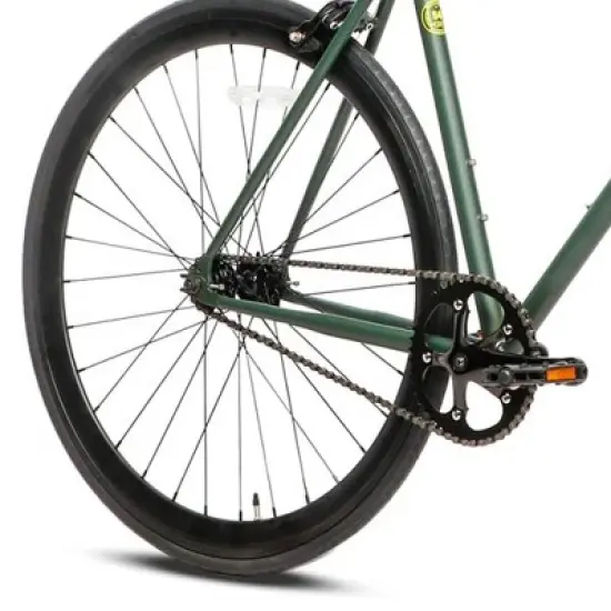 AVASTA BA9002WF-4 700C 54 Inch Single Speed Loop Fixed Gear Urban Commuter Fixie Bike with High-TEN Steel Frame for Adults 5' 6" to 5' 11", Green image {4}