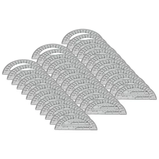 Charles Leonard Protractor Plastic, 6-Inch, 12 Per Pack, 3 Packs image {4}