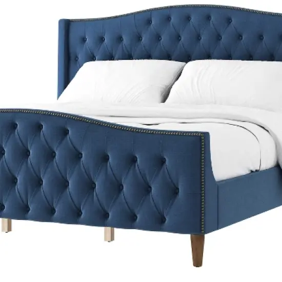 Dietrich Tufted Upholstered Bed with Headboard and Footboard | ARTFUL LIVING DESIGN image {5}