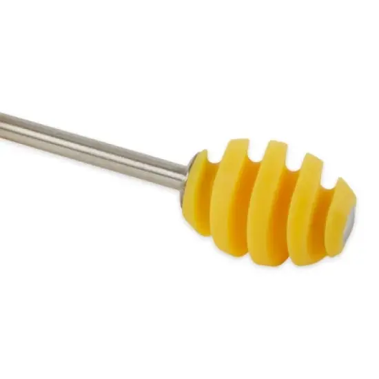 Rsvp Honey Jar With Silicone Dipper - Yellow image {2}