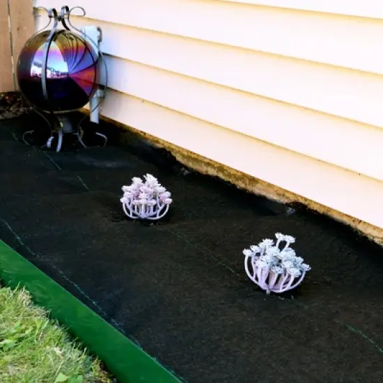 Sunnydaze UV Resistant Landscape Fabric Weed Barrier Fabric with Landscape Staples image {9}