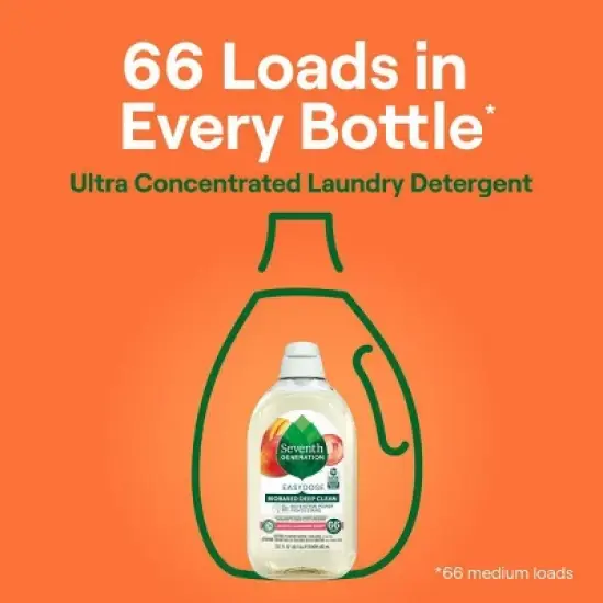Seventh Generation EasyDose Liquid Laundry Detergent - Mango & Mandarin - 23.1oz image {2}