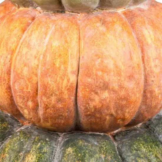 Northlight Tri-Color Pumpkin Stack Fall Harvest Decoration - 19" image {6}