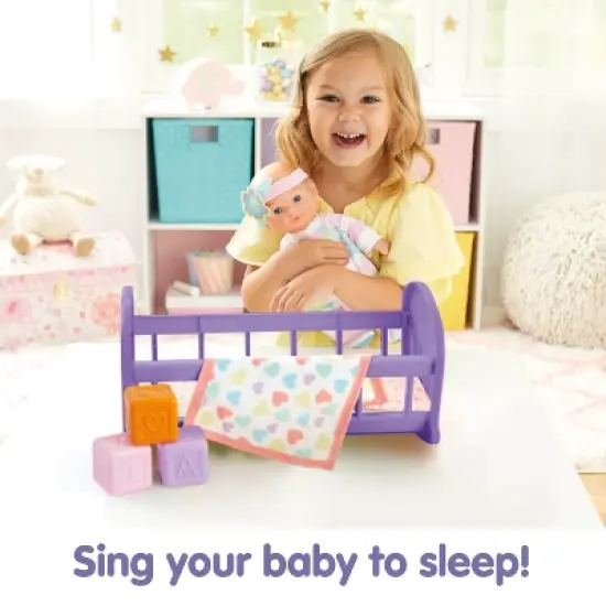 Kidoozie Lullaby Baby Playset - Soft Body Doll and Crib for children ages 2 and older image {3}