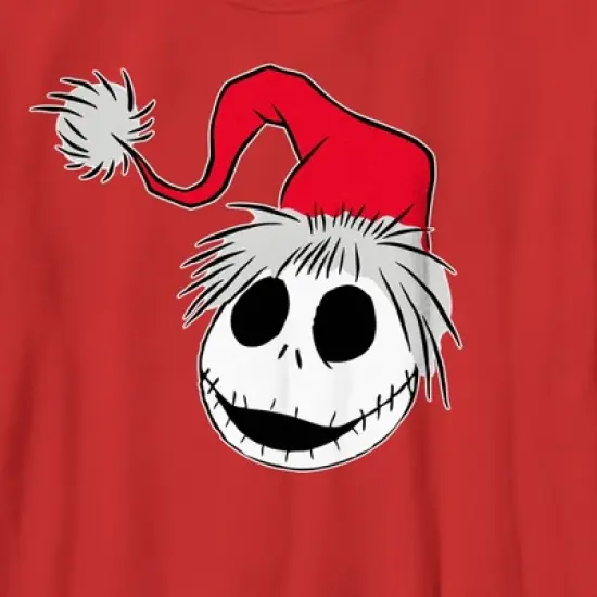 Boy's The Nightmare Before Christmas Jack Santa Hat T-Shirt image {1}