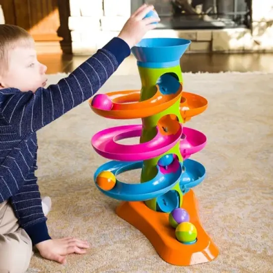 Fat Brain Toys RollAgain Tower Ball Toy image {2}