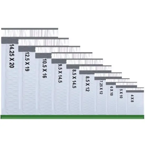 Link Size #6 12.5"x19" Poly Bubble Mailer Self-Sealing Waterproof Shipping Envelopes Pack Of 10/25/50 image {4}