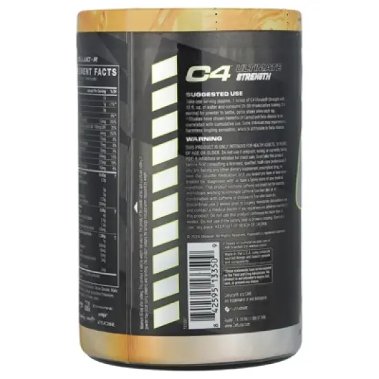 C4 / Cellucor C4 Ultimate Strength, Pre-Workout, Orange Popsicle&reg;, 1.26 lbs (574 g) image {2}