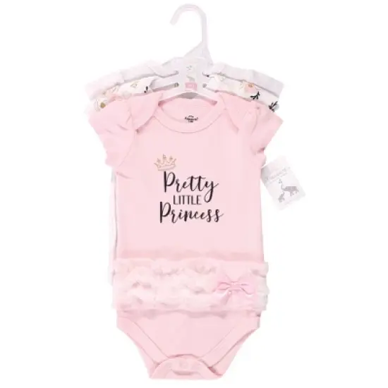 Little Treasure Baby Girl Cotton Bodysuits 3pk, Pretty Princess image {1}