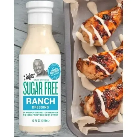 G Hughes Sugar Free Ranch Dressing, 12 oz. (Pack of 4) image {2}