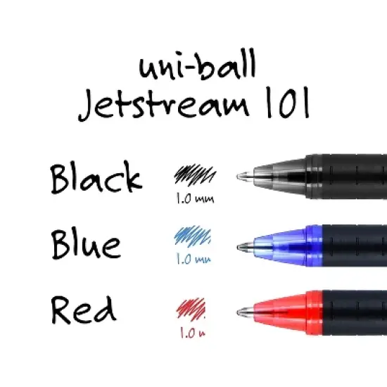 uni-ball JETSTREAM 101 Rollerball Pens Bold Point Blue Ink 892693 image {3}